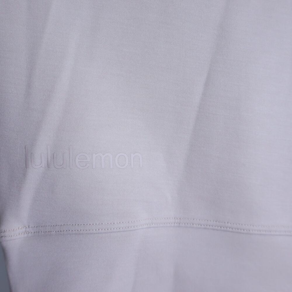 LULULEMON Perfectly Oversized Cropped Crew Sweatshirt Mojave Tan Women's 12 - Picture 5 of 8